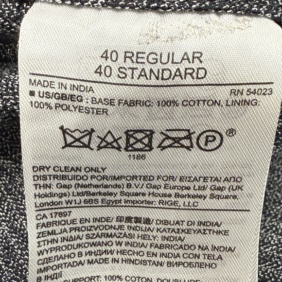 Banana Republic Blazer Mens 40R Gray Unstructured Modern Slim Fit Jacket - Picture 9 of 10